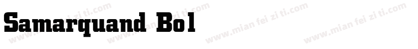 Samarquand Bold字体转换